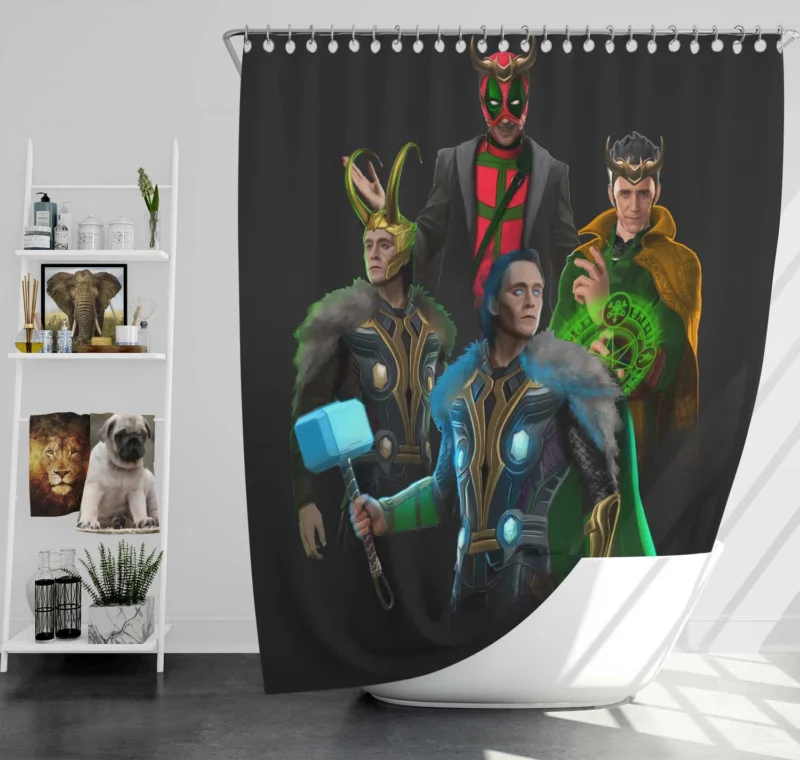 The Council of Loki in Loki: Agent of Asgard Shower Curtain