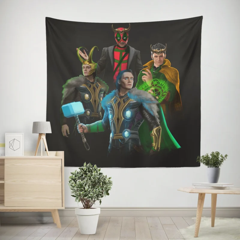 The Council of Loki in Loki: Agent of Asgard  Wall Tapestry