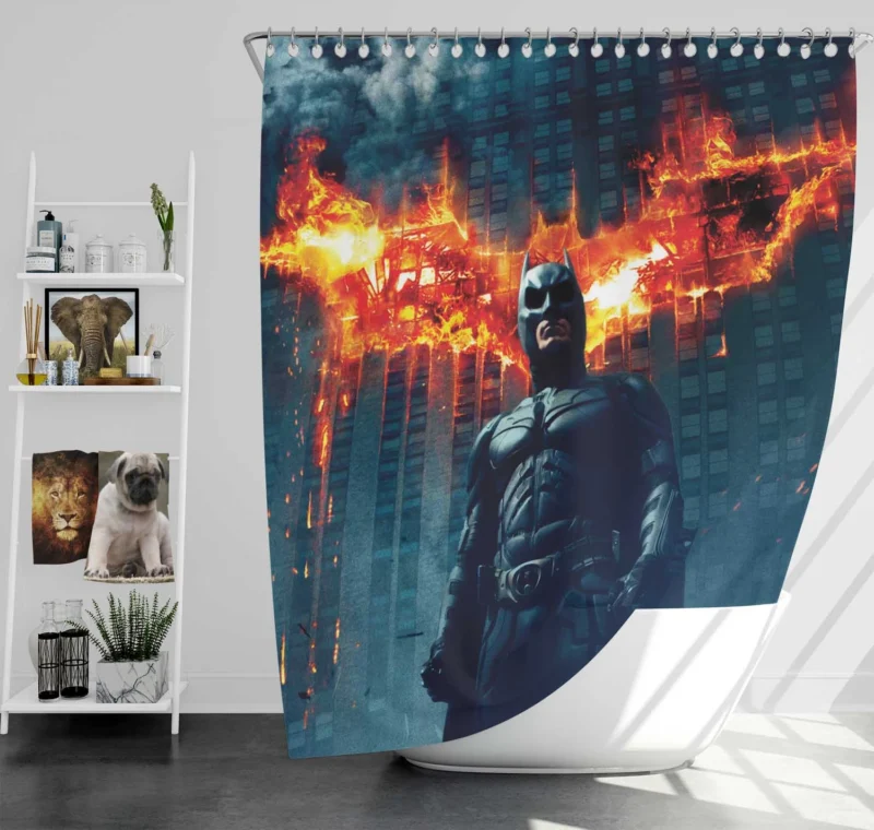 The Dark Knight Returns: Batman Epic Journey Shower Curtain