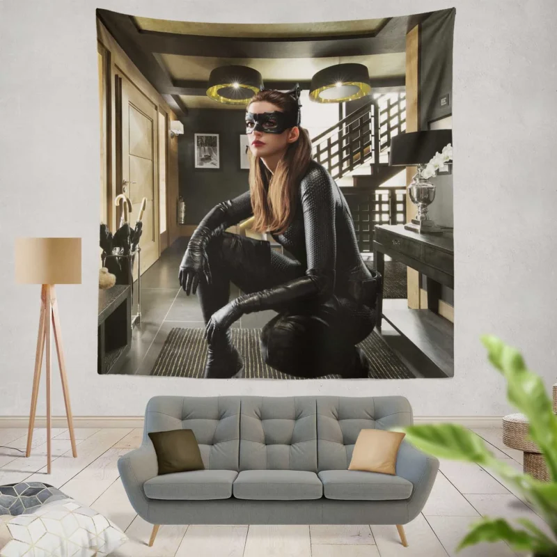 The Dark Knight Rises: Anne Hathaway as Catwoman  Wall Tapestry