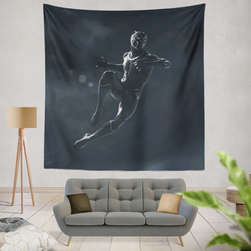 The Epic Saga of Black Panther  Wall Tapestry