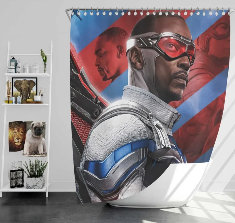 The Falcon and the Winter Soldier: A Dynamic Duo Shower Curtain