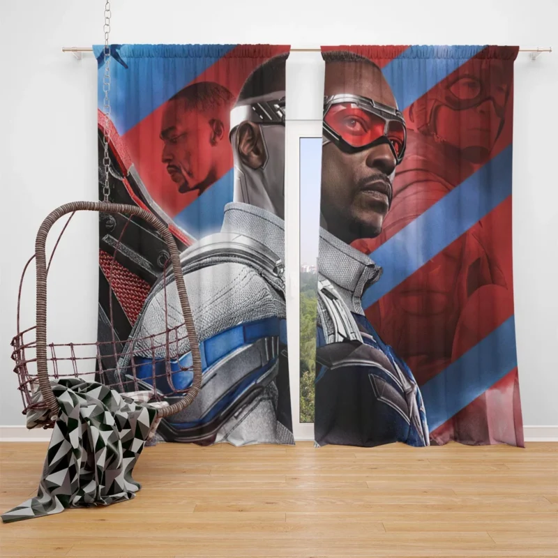 The Falcon and the Winter Soldier: A Dynamic Duo Window Curtain