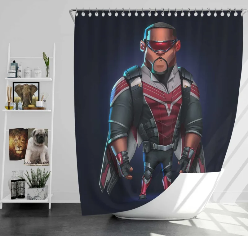 The Falcon and the Winter Soldier: Action-Packed Series Shower Curtain