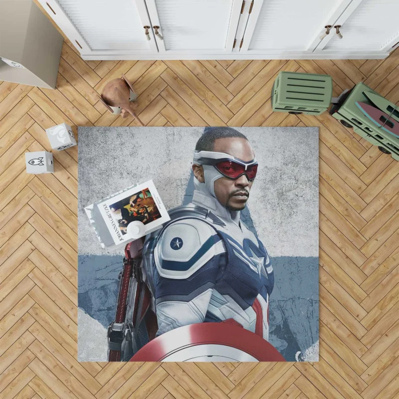 The Falcon and the Winter Soldier: Anthony Mackie Soars Floor Rug