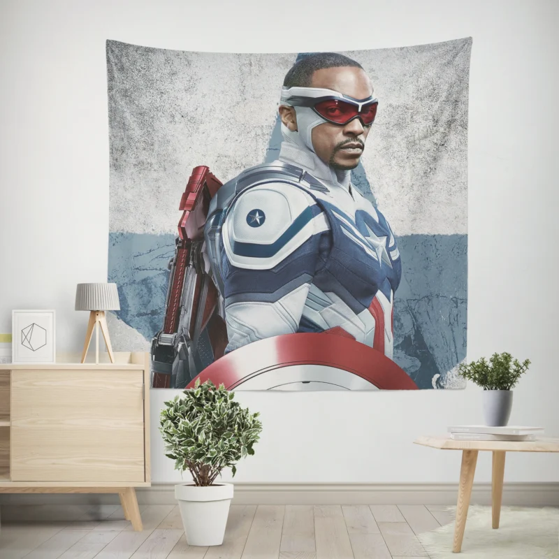 The Falcon and the Winter Soldier: Anthony Mackie Soars  Wall Tapestry