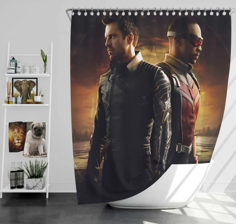 The Falcon and the Winter Soldier: Anthony Mackie Triumph Shower Curtain