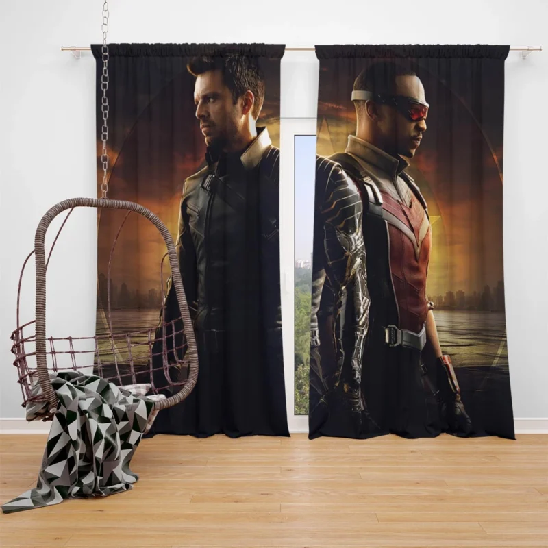 The Falcon and the Winter Soldier: Anthony Mackie Triumph Window Curtain