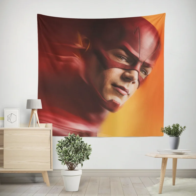 The Flash (2014): Grant Gustin DC Journey  Wall Tapestry