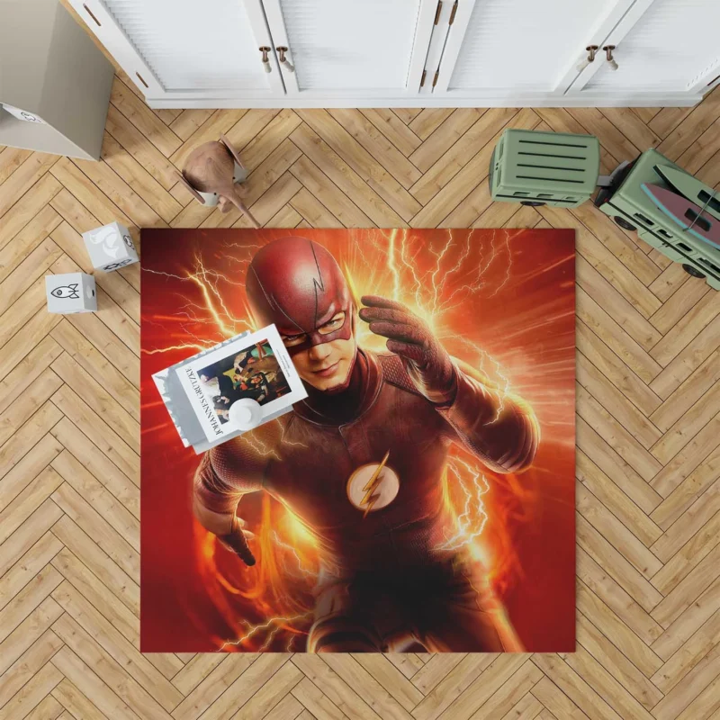 The Flash (2014): Grant Gustin Speedster Floor Rug