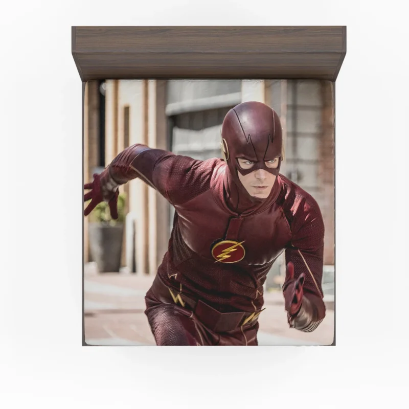 The Flash (2014): Grant Gustin Speedster Role Fitted Sheet