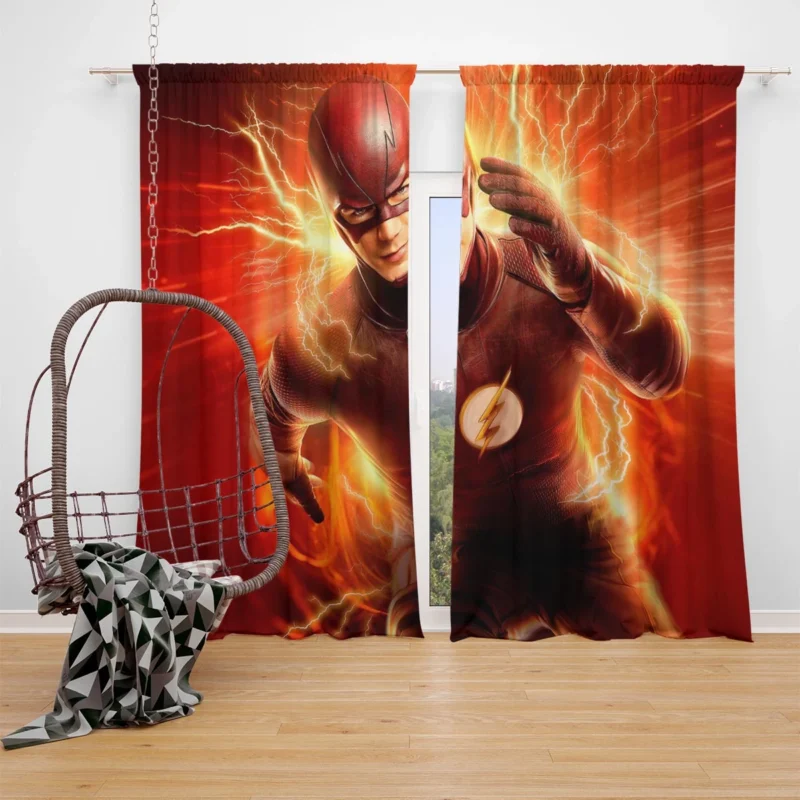 The Flash (2014): Grant Gustin Speedster Window Curtain