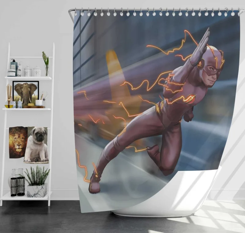 The Flash (2014): Speedster TV Adventure Shower Curtain