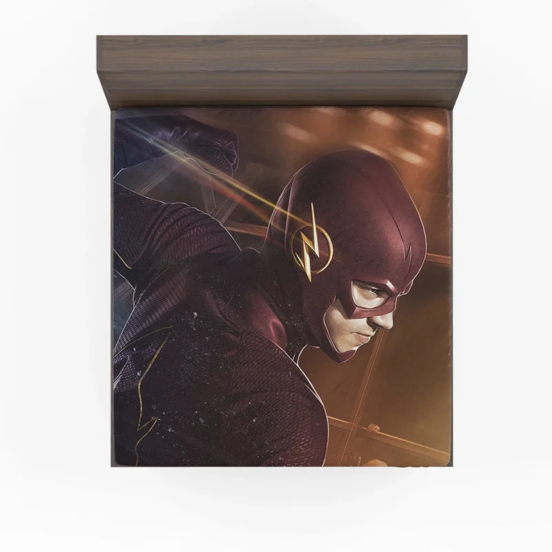 The Flash (2014): Superhero in Central City Fitted Sheet