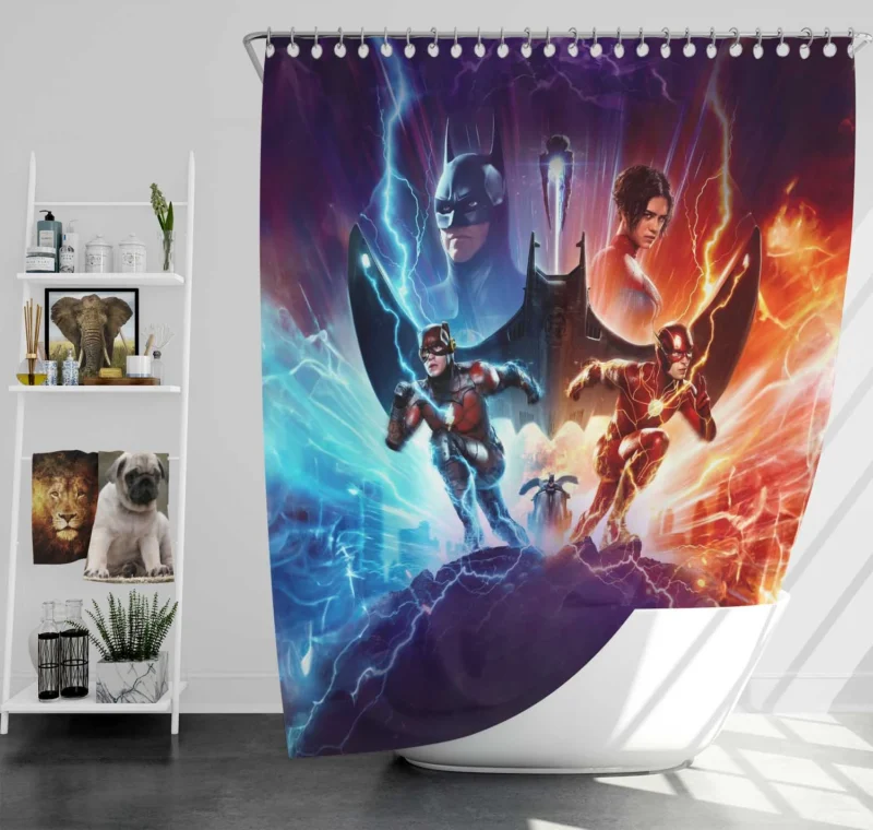 The Flash (2023): Exciting Fast-Paced Film Shower Curtain