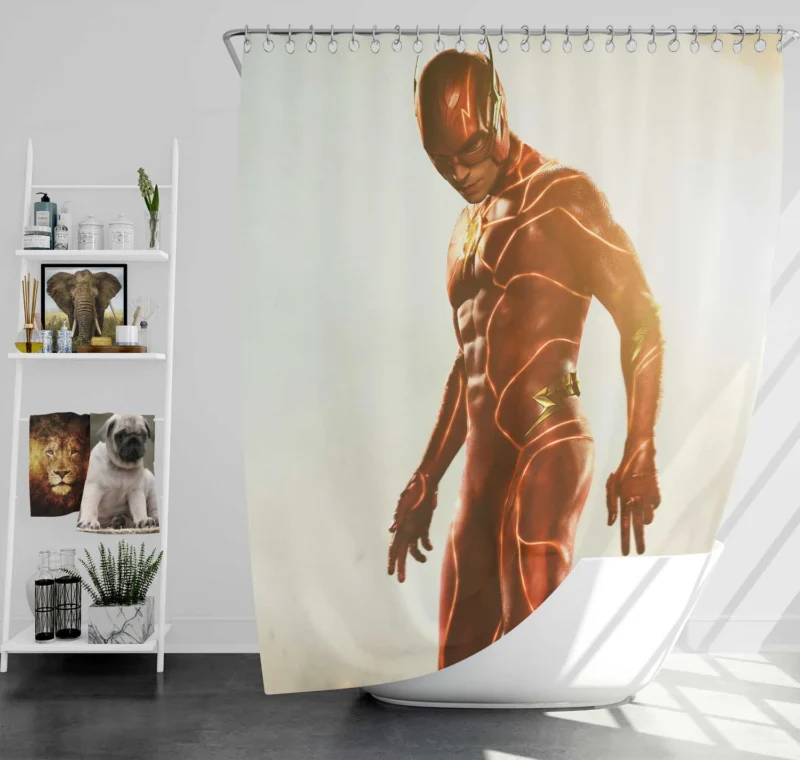 The Flash (2023): Flash Multiverse Journey Shower Curtain