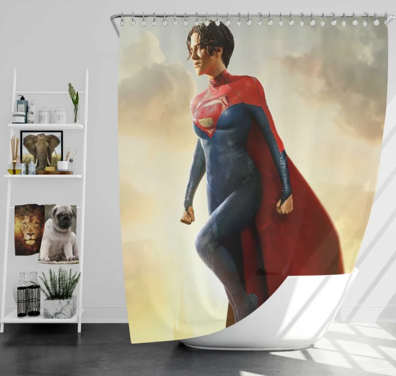 The Flash (2023) Introduces Supergirl Shower Curtain