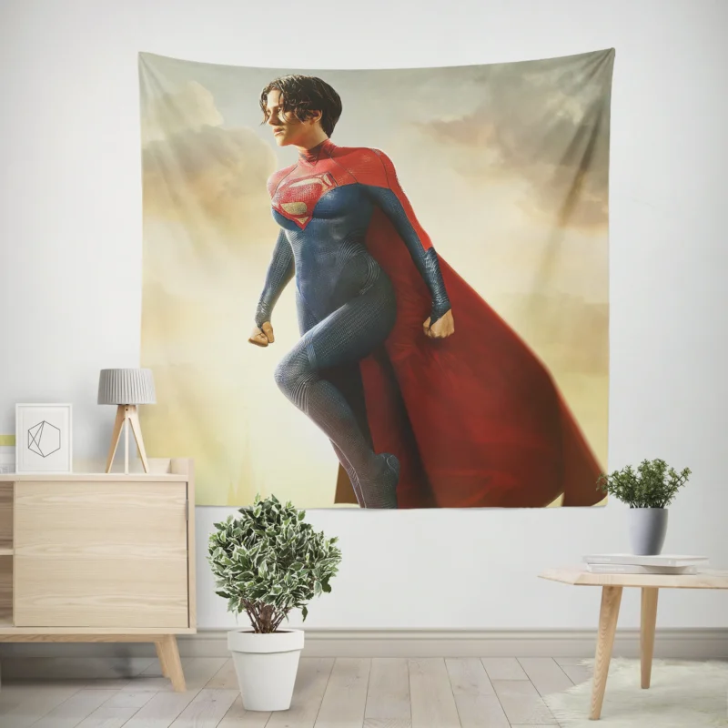 The Flash (2023) Introduces Supergirl  Wall Tapestry