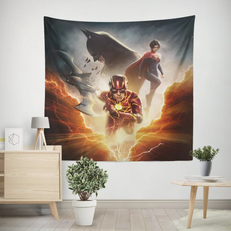 The Flash (2023): Speedster New Adventure  Wall Tapestry
