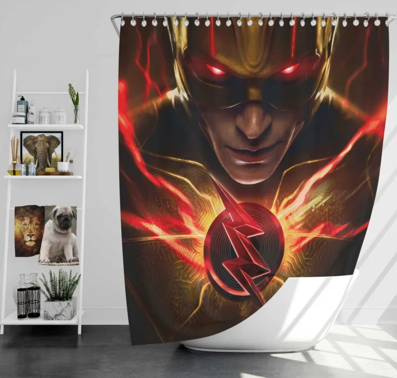 The Flash (2023): Upcoming Scarlet Speedster Film Shower Curtain