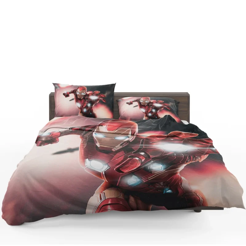 The Iconic Iron Man in Comics Bedding Set