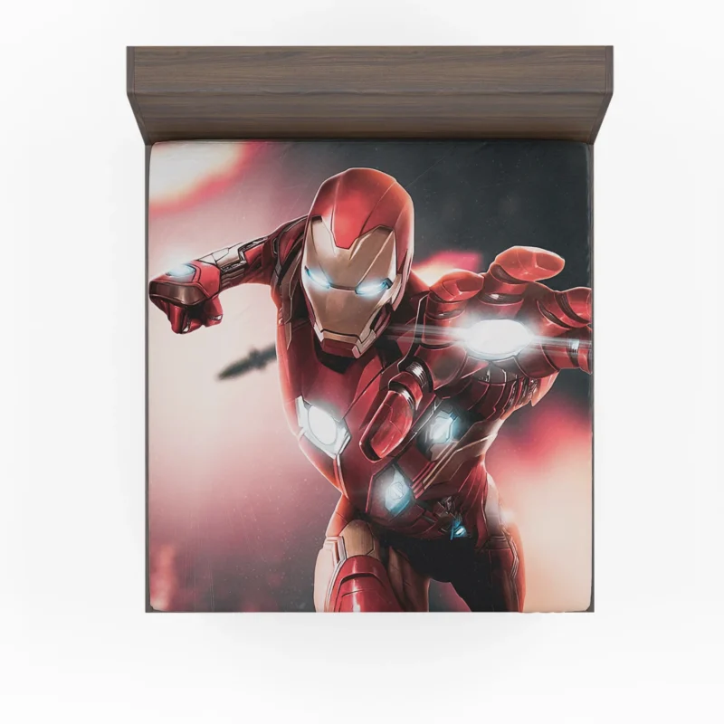 The Iconic Iron Man in Comics Fitted Sheet