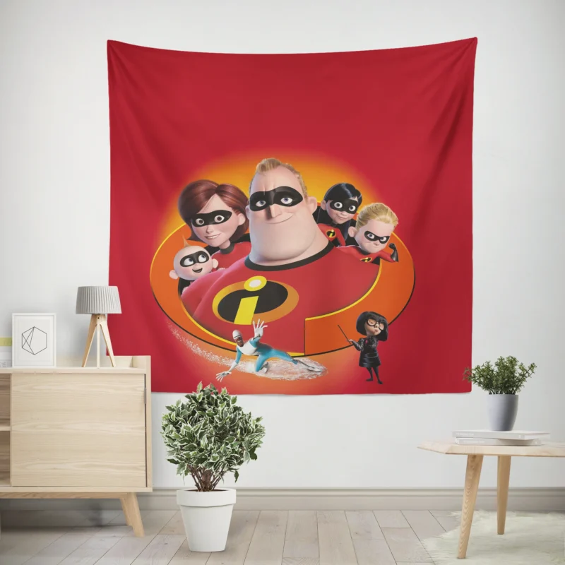 The Incredibles: Disney Superhero Team  Wall Tapestry