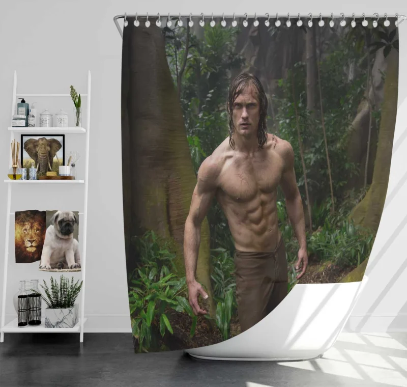 The Legend of Tarzan: Alexander Skarsg?rd Jungle Tale Shower Curtain