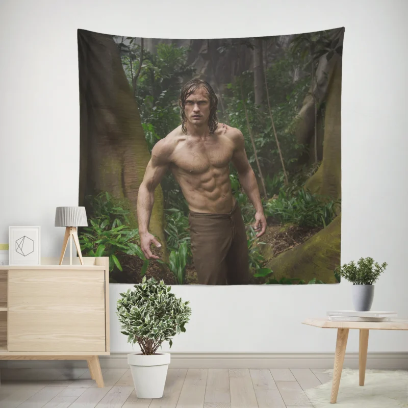 The Legend of Tarzan: Alexander Skarsg?rd Jungle Tale  Wall Tapestry