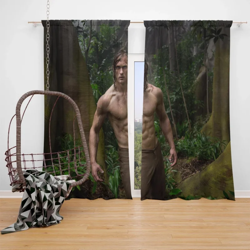 The Legend of Tarzan: Alexander Skarsg?rd Jungle Tale Window Curtain