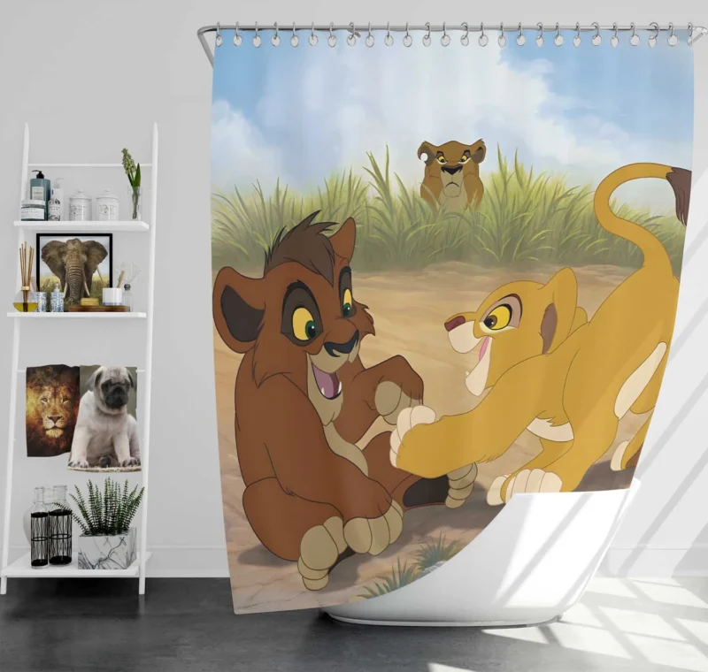 The Lion King 2: Kovu and Kiara Journey Shower Curtain