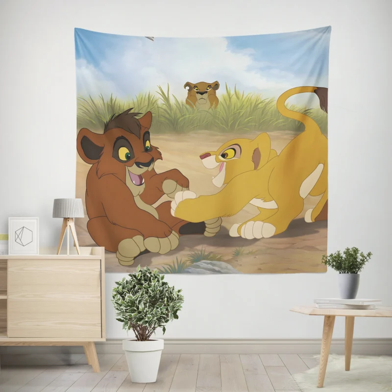 The Lion King 2: Kovu and Kiara Journey  Wall Tapestry