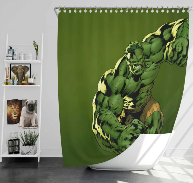 The Mighty Hulk: Unleash the Green Hero Shower Curtain