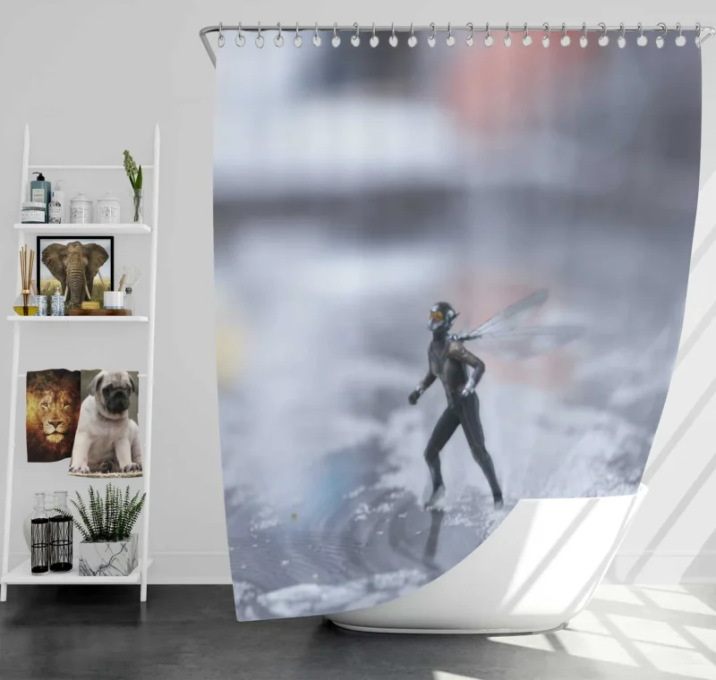 The Wasp: Evangeline Lilly Marvel Role Shower Curtain