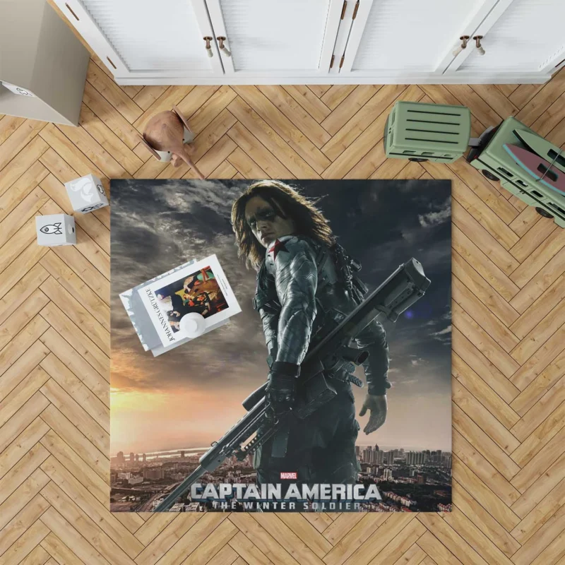The Winter Soldier: Captain America Rival Floor Rug