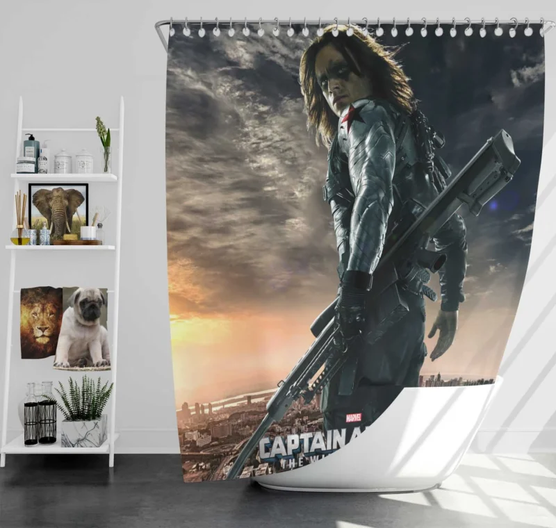 The Winter Soldier: Captain America Rival Shower Curtain