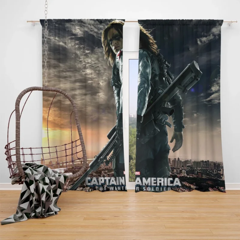 The Winter Soldier: Captain America Rival Window Curtain