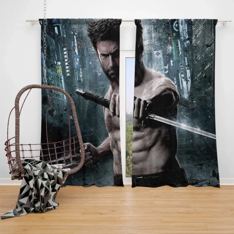 The Wolverine: Hugh Jackman Marvel Journey Window Curtain