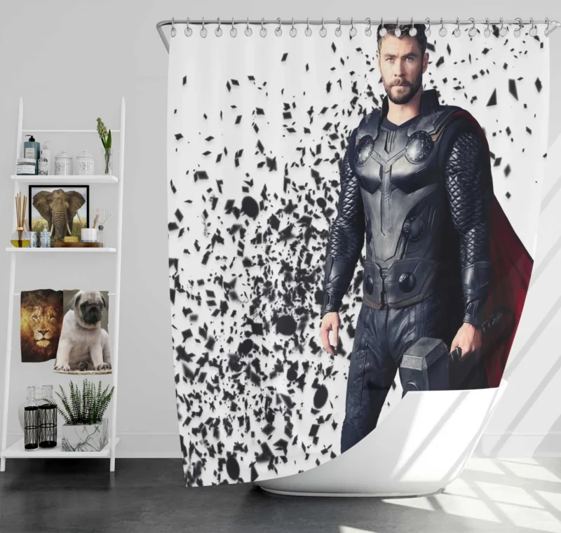 Thor Impact in Avengers: Infinity War Shower Curtain