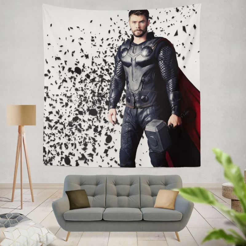 Thor Impact in Avengers: Infinity War  Wall Tapestry