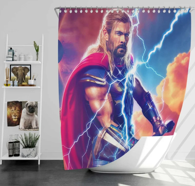 Thor: Love and Thunder - Chris Hemsworth Returns Shower Curtain