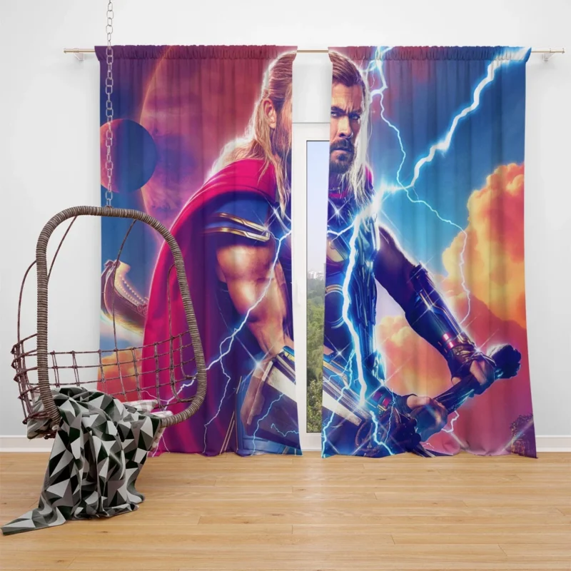 Thor: Love and Thunder - Chris Hemsworth Returns Window Curtain