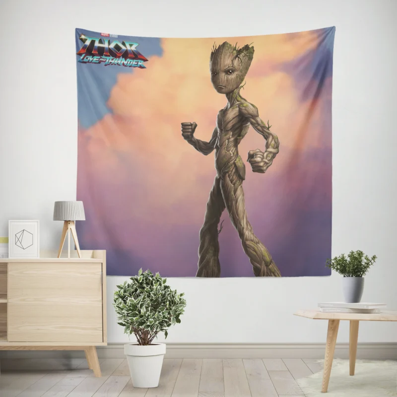 Thor: Love and Thunder: Groot Appearance  Wall Tapestry