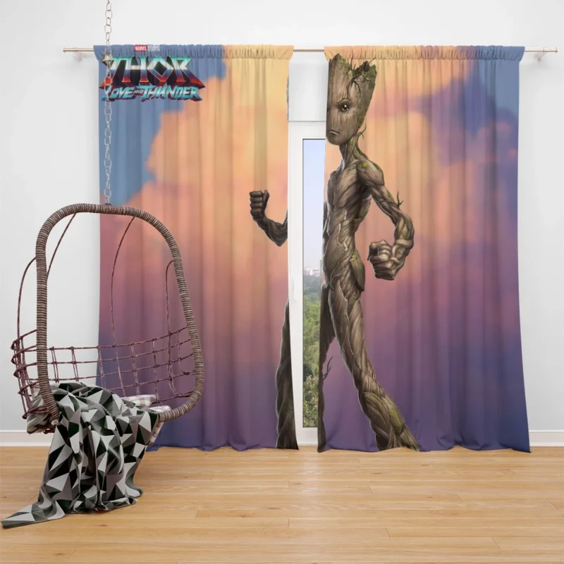 Thor: Love and Thunder: Groot Appearance Window Curtain