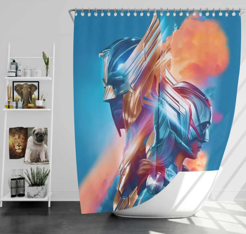 Thor: Love and Thunder - Jane Foster Journey Shower Curtain