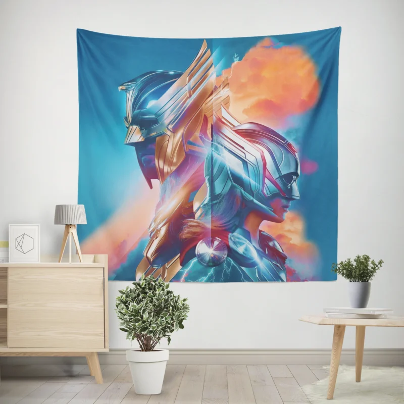 Thor: Love and Thunder - Jane Foster Journey  Wall Tapestry