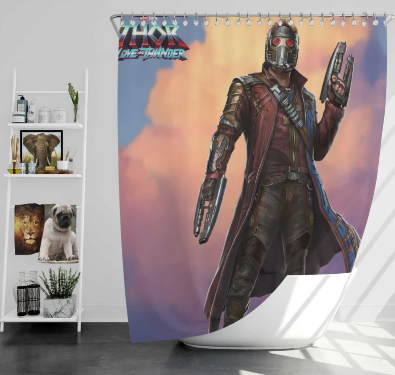 Thor: Love and Thunder: Star Lord Cameo Shower Curtain
