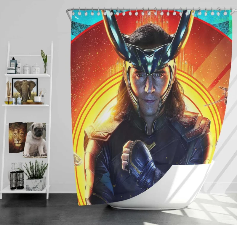Thor: Ragnarok - Loki Mischief Unleashed Shower Curtain