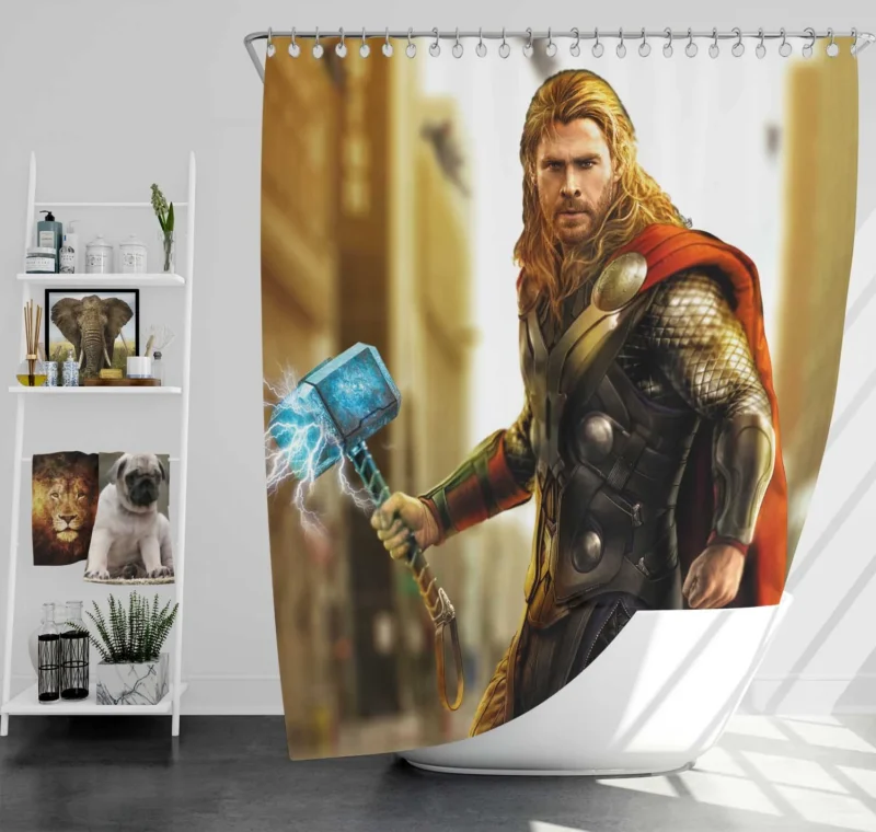 Thor in Avengers: Age of Ultron Shower Curtain