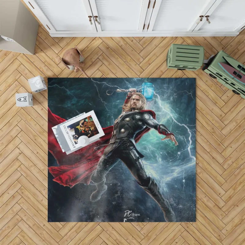Thor in Avengers: Marvel Age of Ultron Floor Rug